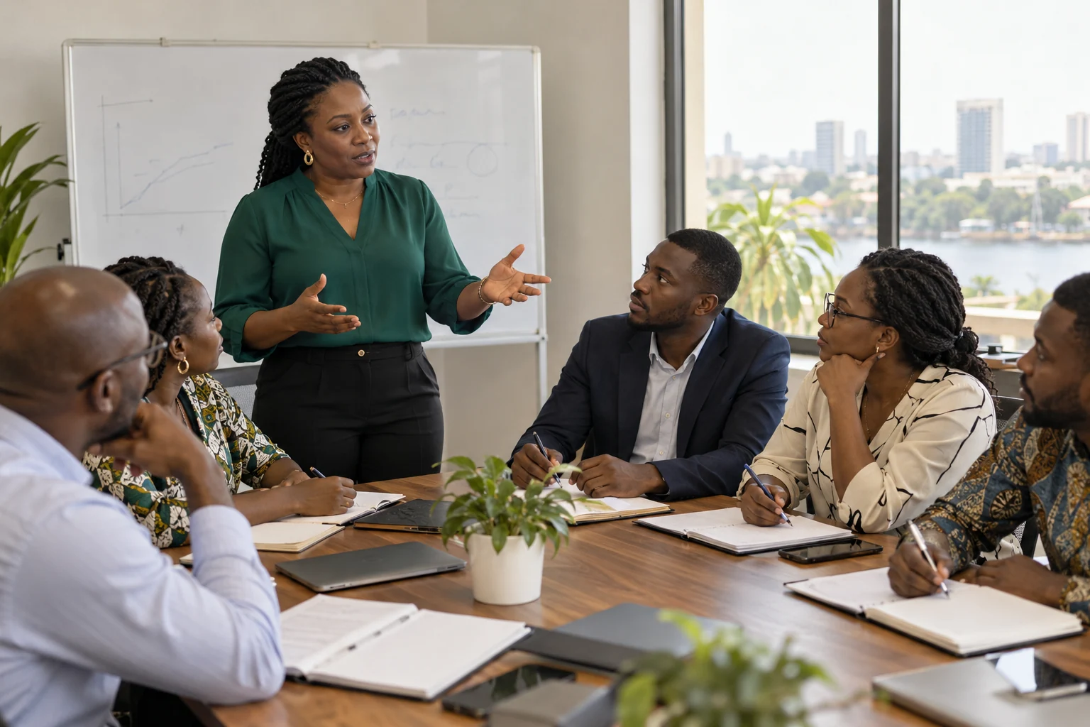Illustration d’un atelier de formation aux techniques de vente